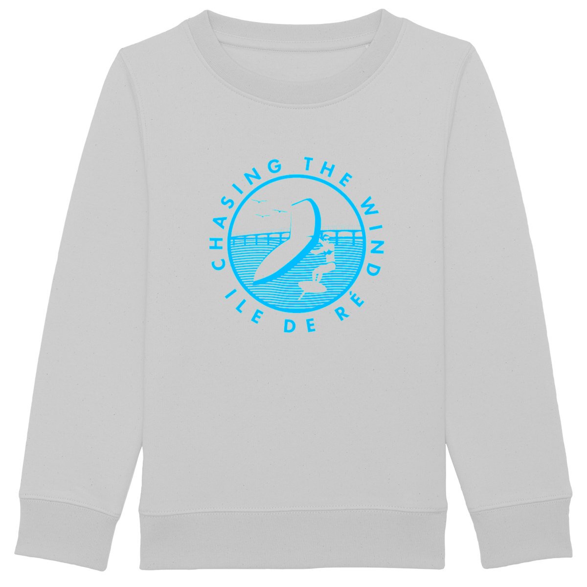 Sweatshirt Enfant - Fille - Coton Bio - Chasing the wind wingfoil H