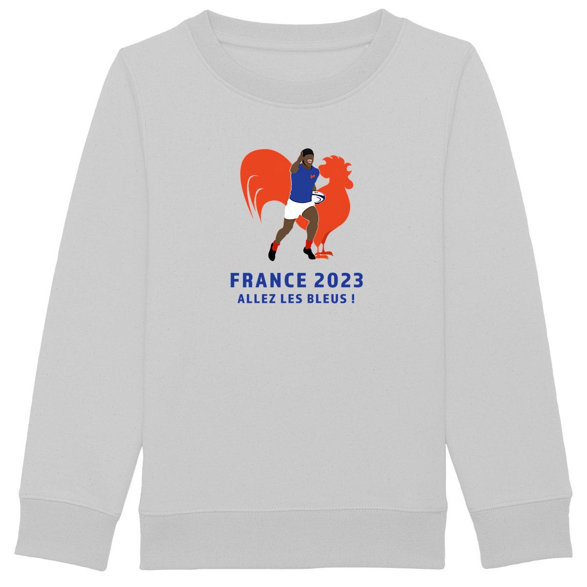 Sweatshirt enfant - Garçon - Coton BIO - Allez les Bleus