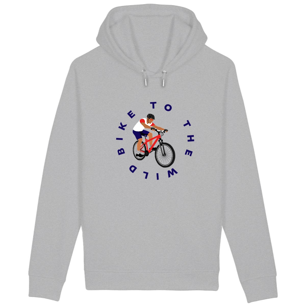 Sweatshirt à capuche Homme - Poches latérales - Vélo Trail