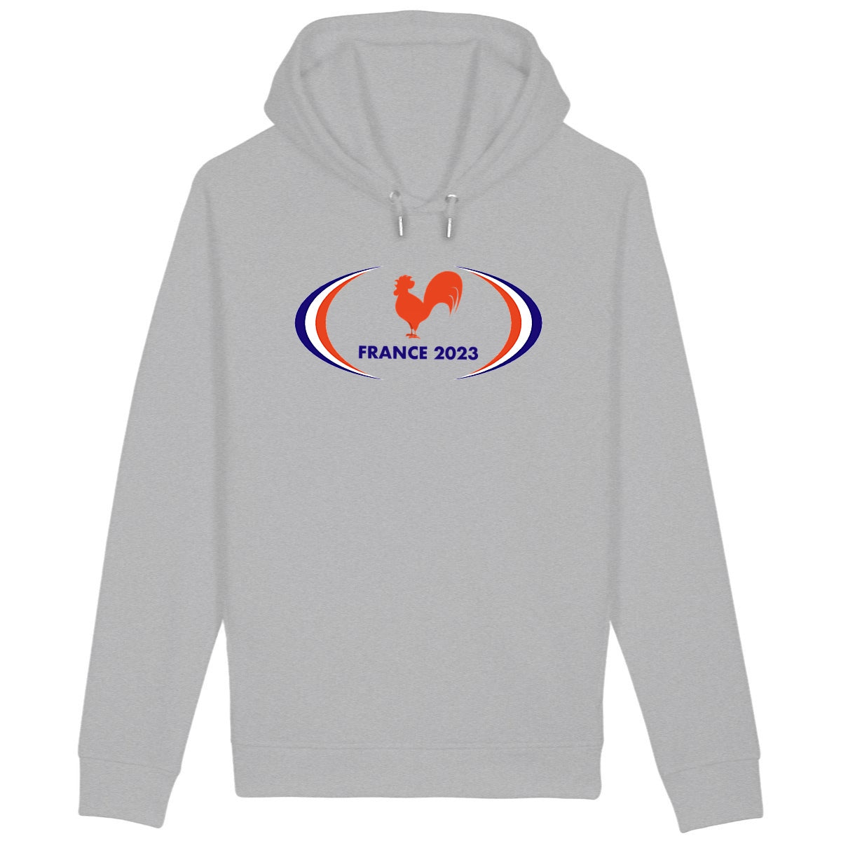 Sweatshirt à capuche Homme - Poches latérales - Coton BIO - France 2023