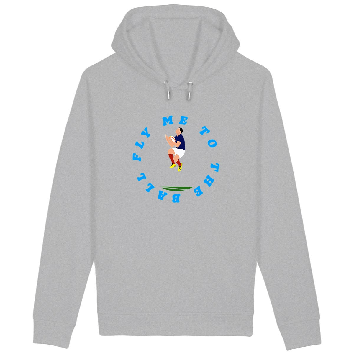 Sweatshirt à capuche Homme - Poches latérales - Coton BIO - Fly me to the moon