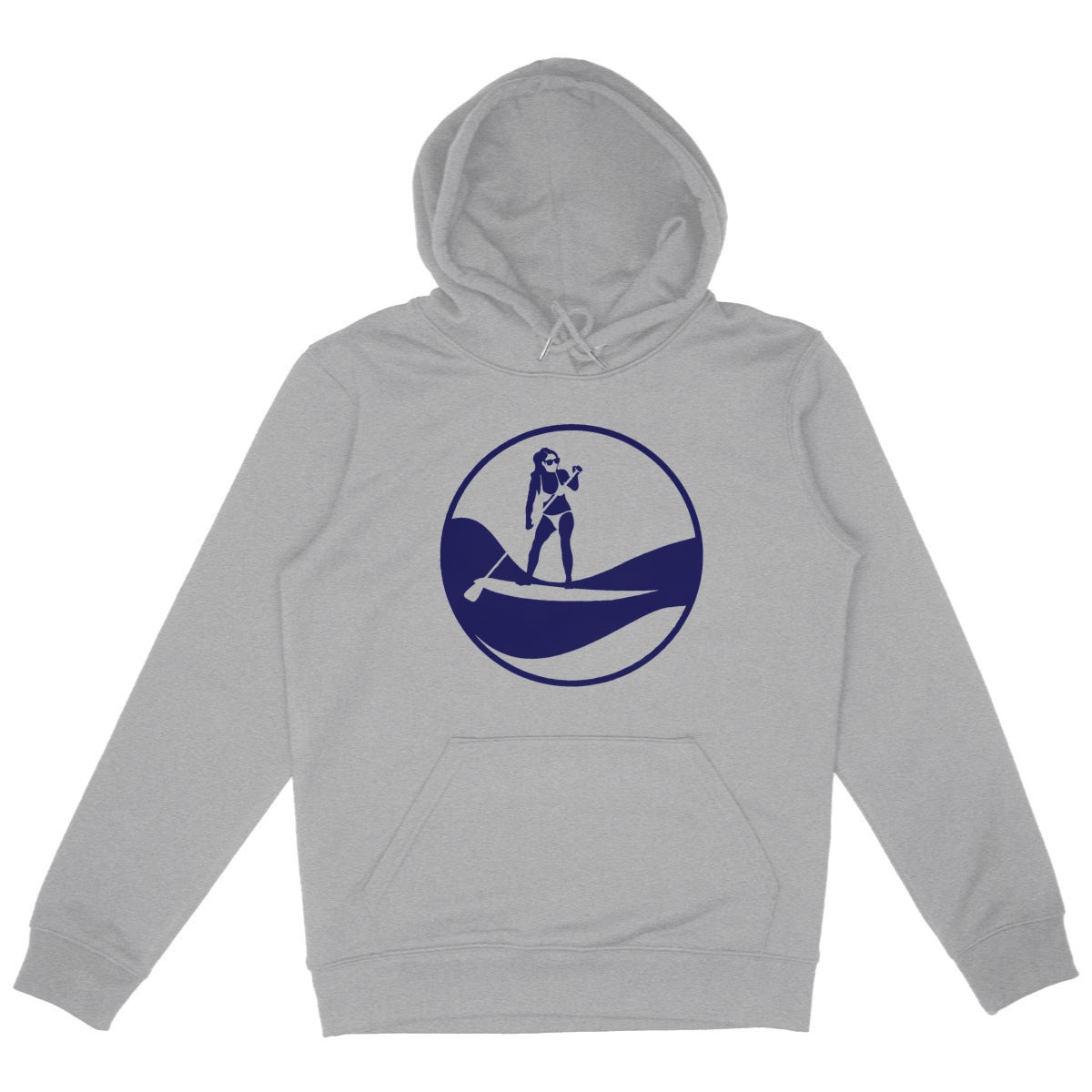 Sweatshirt à capuche Femme - Poche Kangourou - Coton BIO - Stand up paddle W