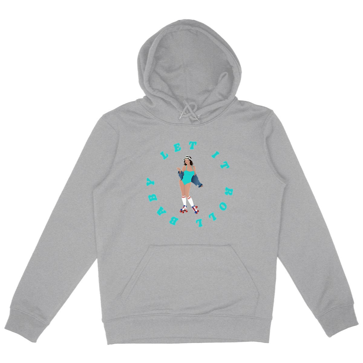 Sweatshirt à capuche Femme - Poche Kangourou - Coton BIO - Let it roll baby