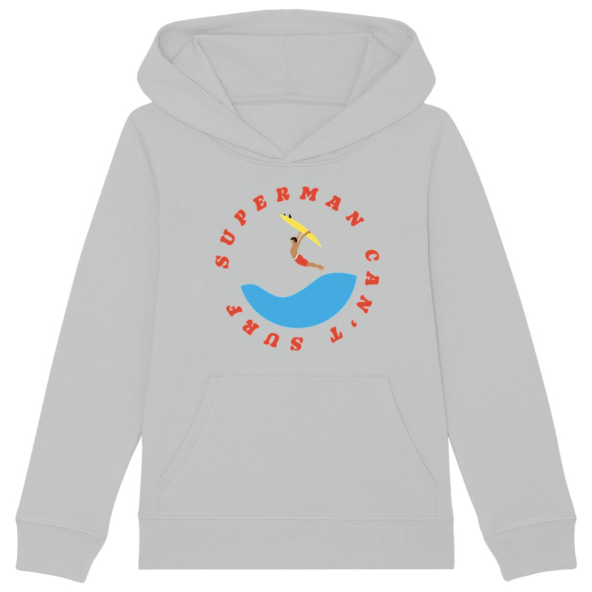 Sweatshirt à capuche Enfant - Garçon - Coton BIO - Superman can't surf