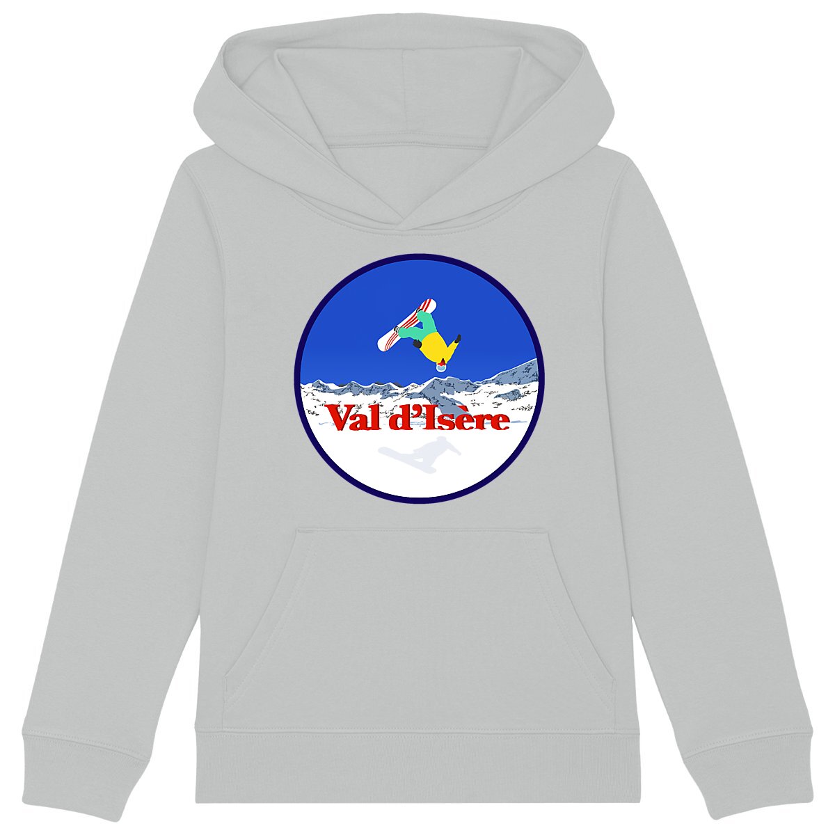 Sweatshirt à capuche Enfant - Garçon - Coton BIO - Val d'Isère Snow H