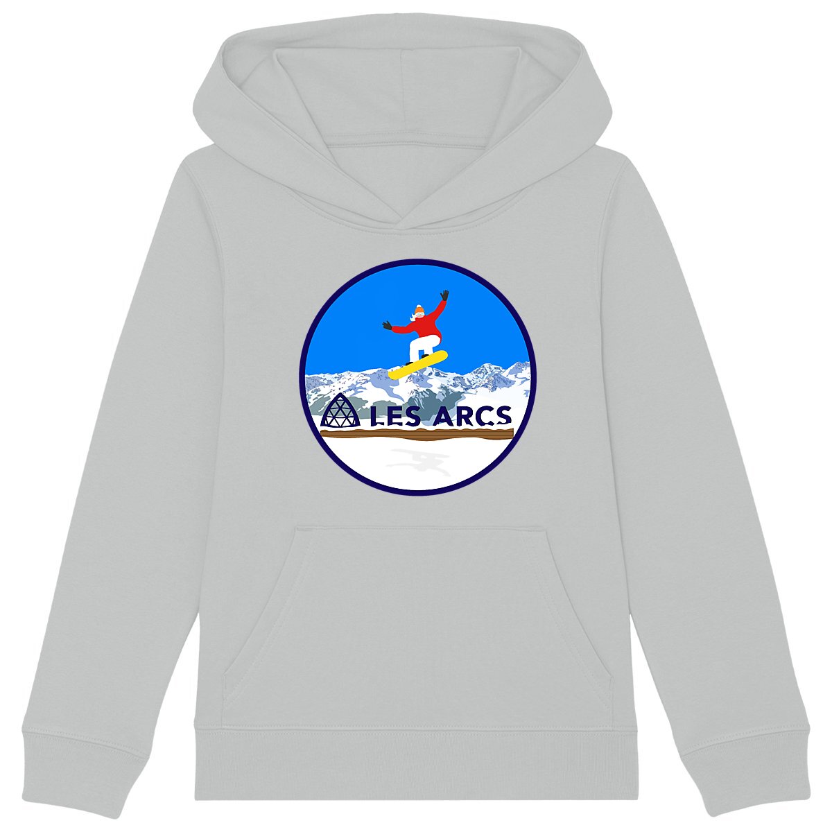 Sweatshirt à capuche Enfant - Fille - Coton BIO - Les Arcs Snow W