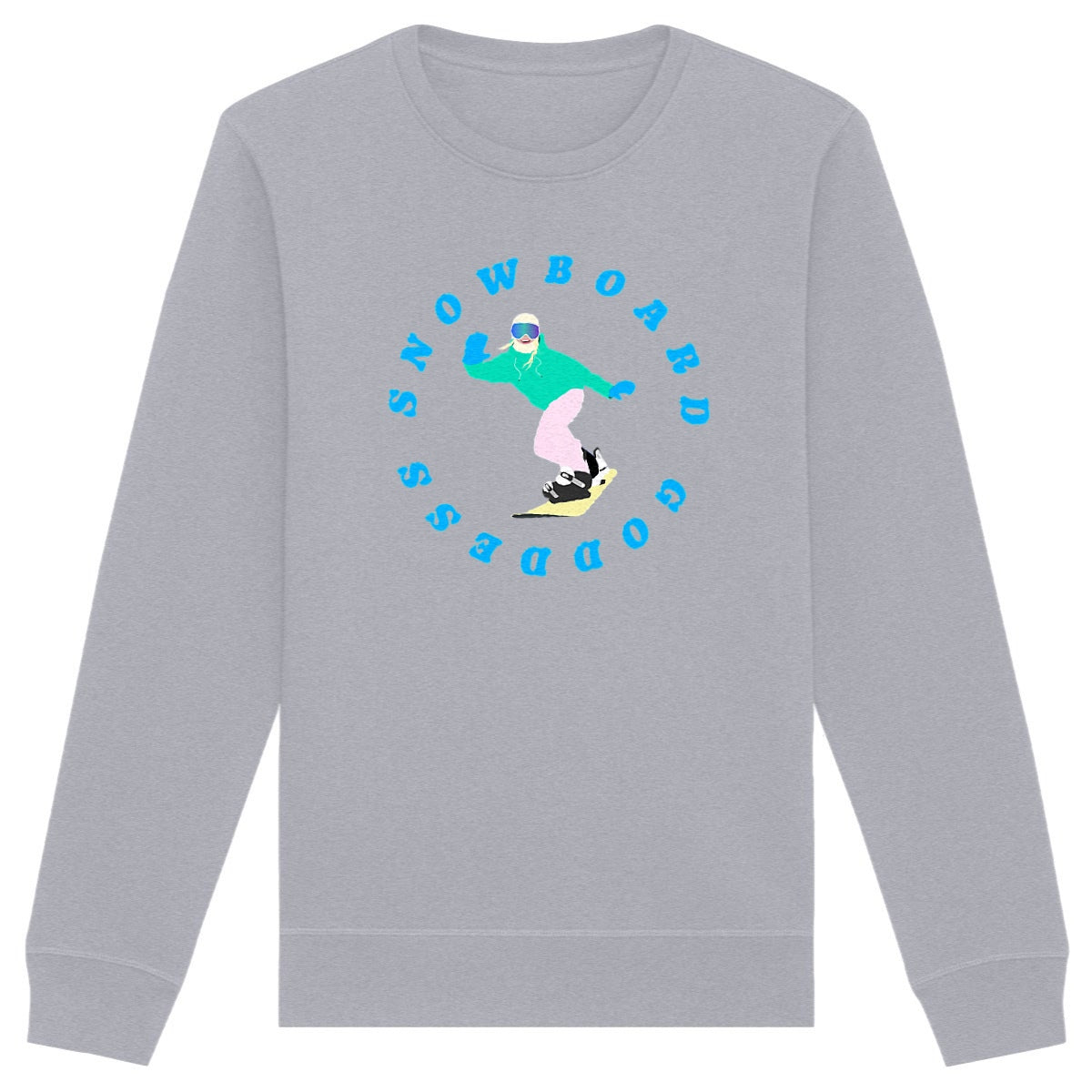 Sweatshirt Femme - Léger - Coton BIO - Snowboard goddess