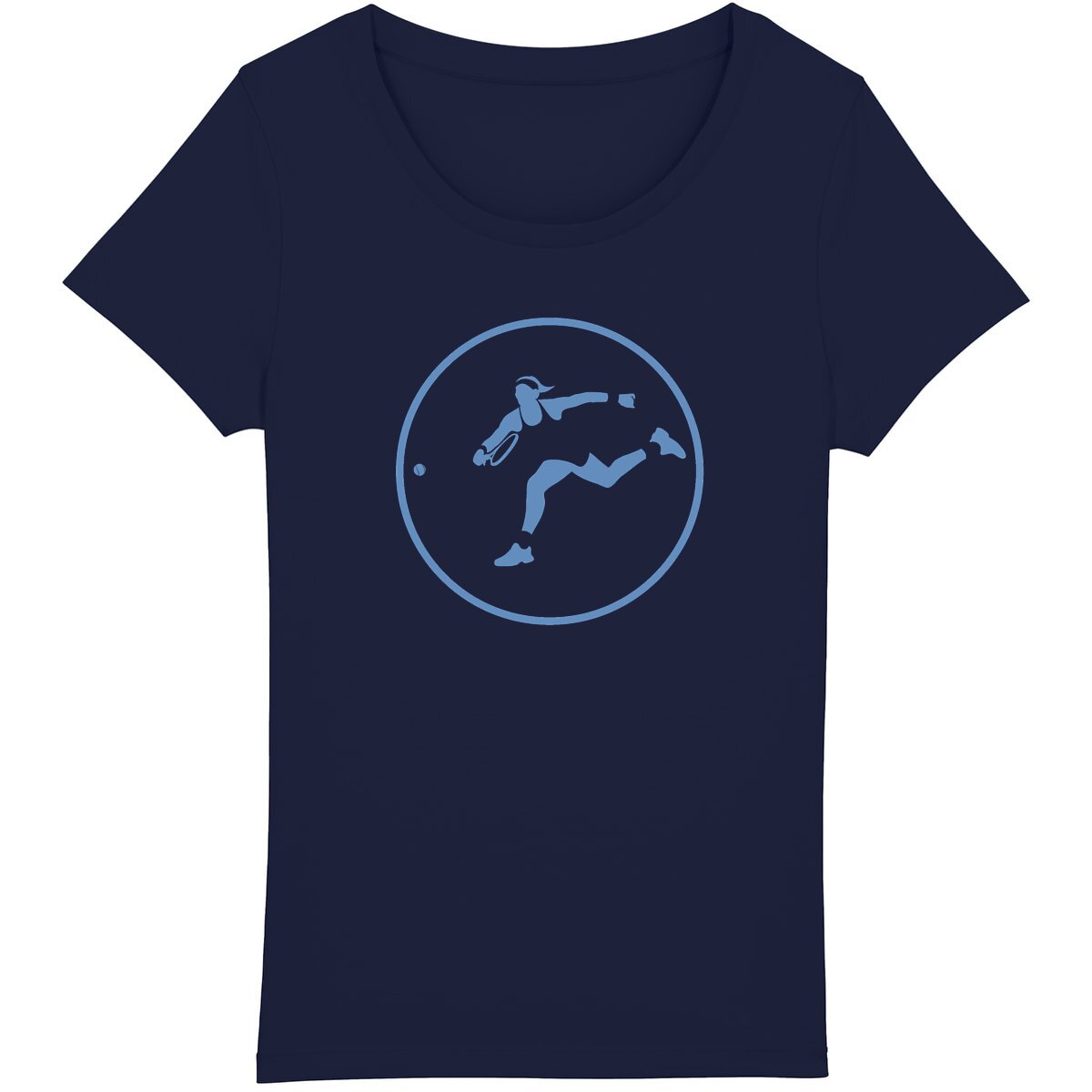 T-shirt Femme - Coupe Classique - 100% Coton BIO - Tennis W