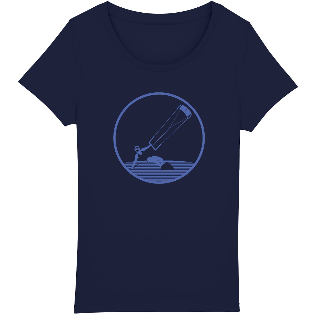 T-shirt Femme - Coupe Classique - 100% Coton BIO - Kitesurf W