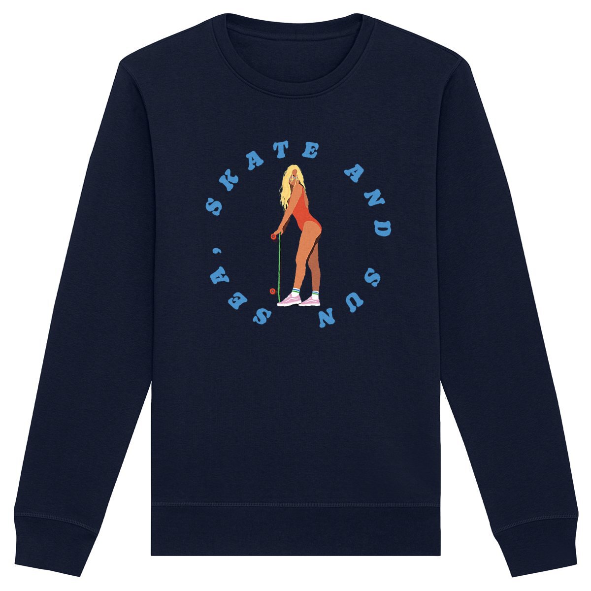 Sweatshirt Femme - Léger - Coton BIO - Sea, Skate and Sun