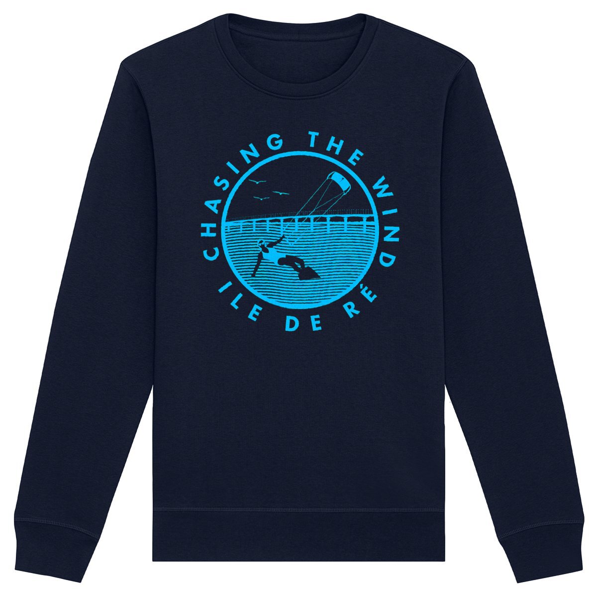 Sweatshirt Femme - Léger - Coton BIO - Chasing the wind kitesurf W