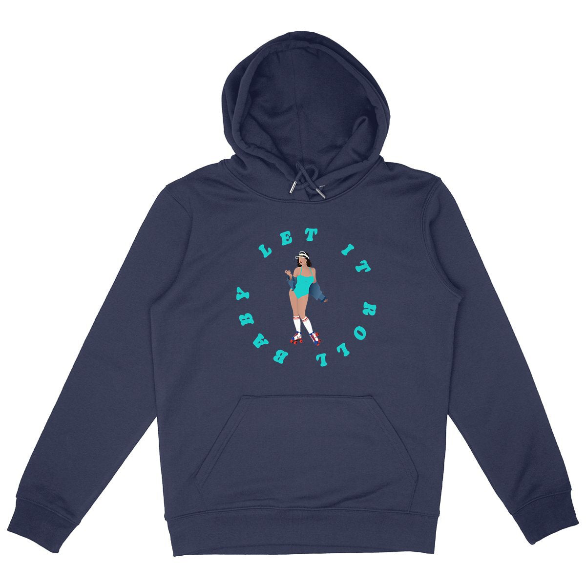 Sweatshirt à capuche Femme - Poche Kangourou - Coton BIO - Let it roll baby