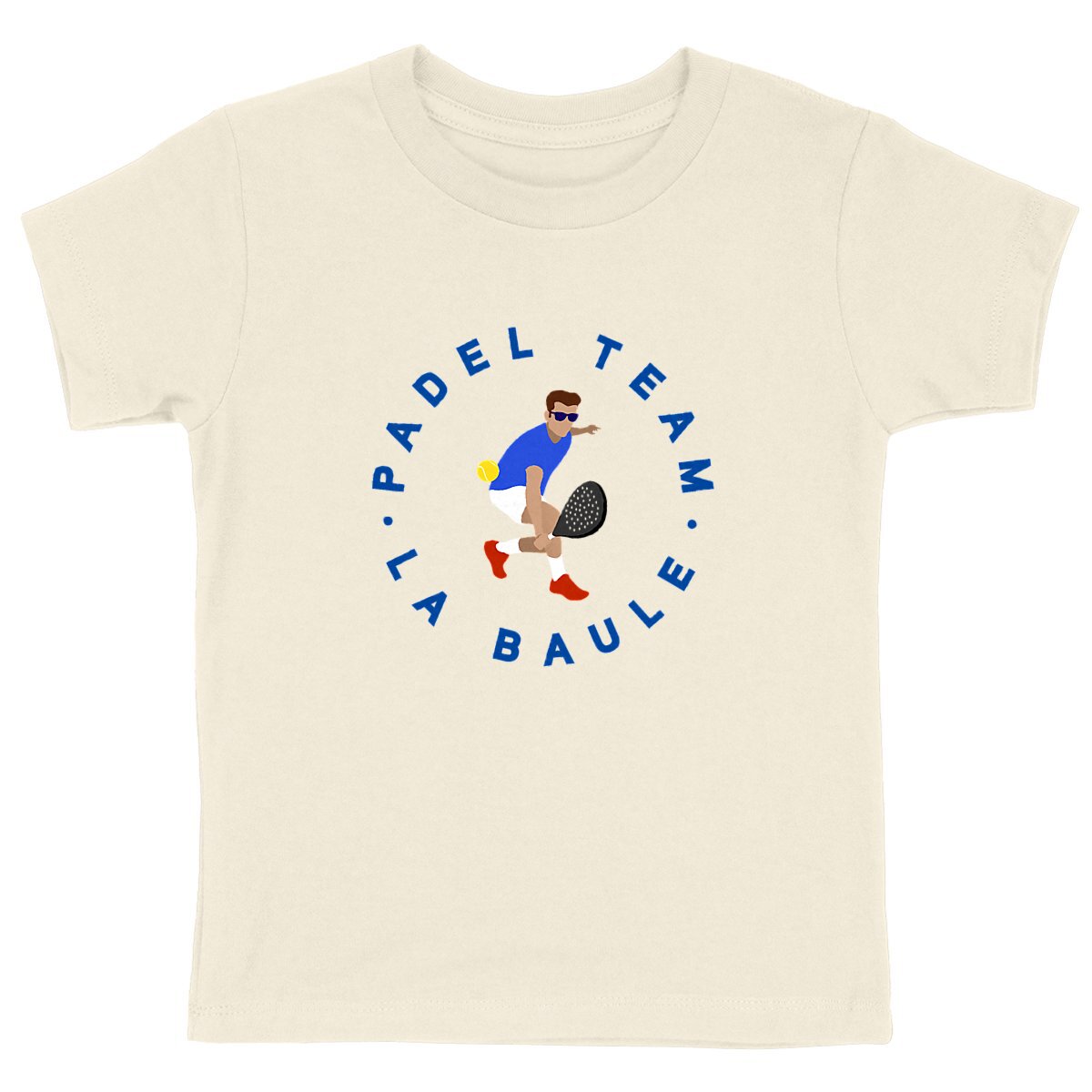 T-shirt Enfant - Garçon - 100% Coton BIO - Padel Team La Baule