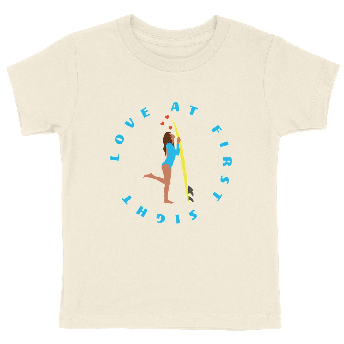 T-shirt Enfant - Fille - Coton bio - Love at first sight