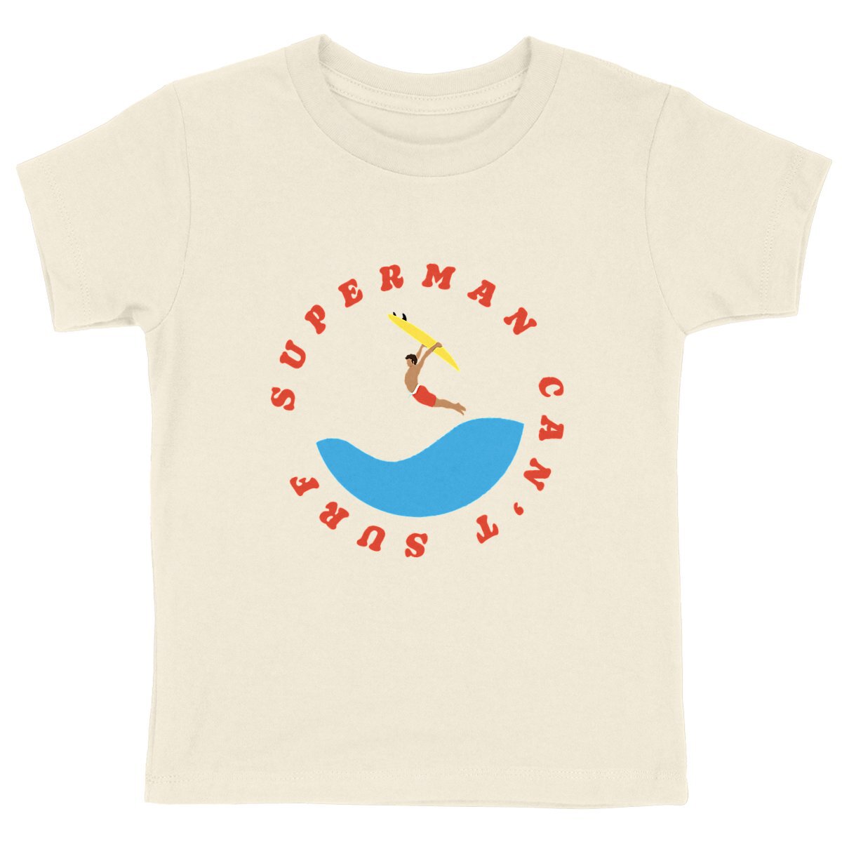 T-shirt Enfant - Garçon - 100% Coton BIO - Superman can't surf