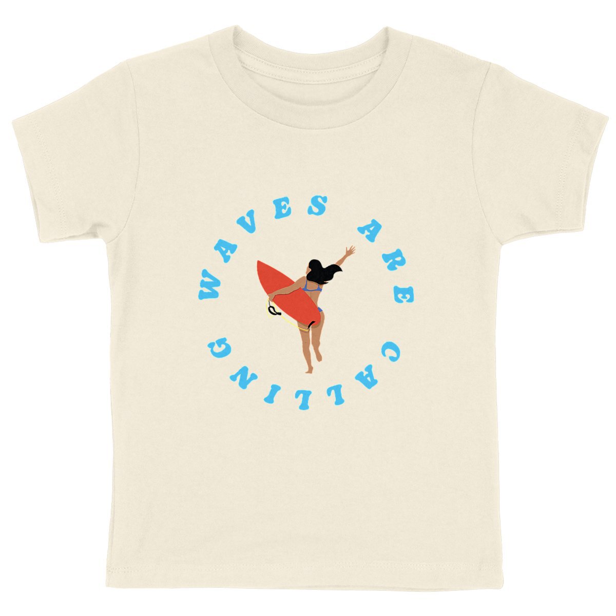 T-shirt Enfant - Fille - Coton bio - Waves are calling