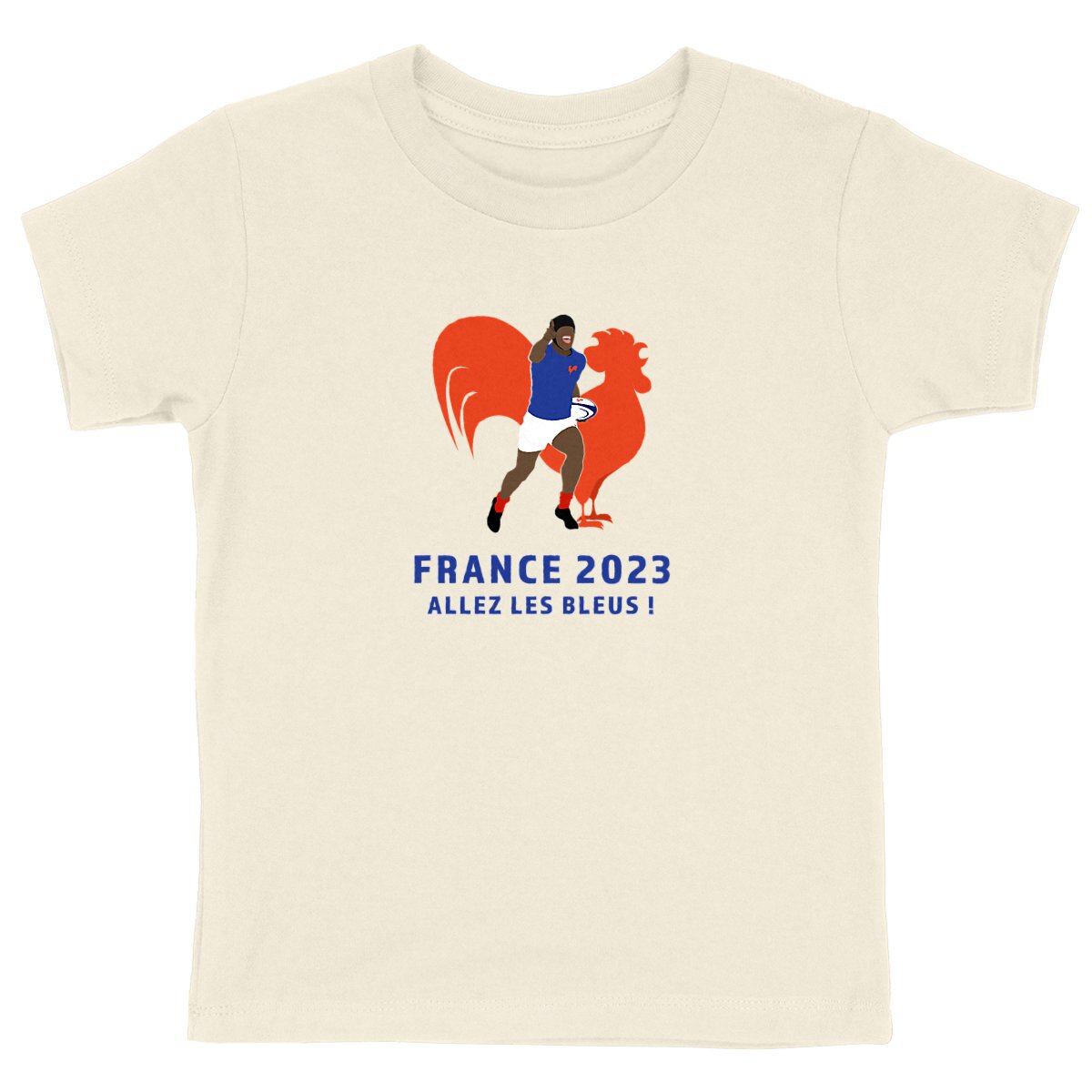 T-shirt Enfant - Garçon - 100% coton BIO - Allez les Bleus