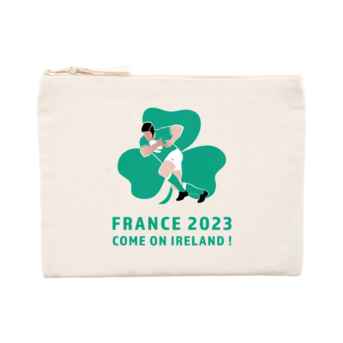 Pochette zippée - Coton recyclé - Irlande