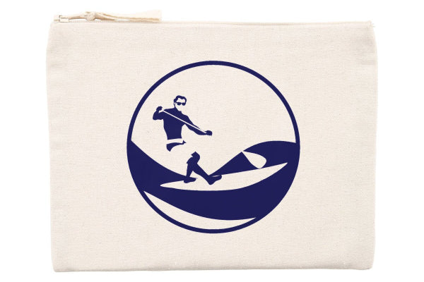 Pochette zippée - Coton recyclé - 21,5 x 16 cm - Stand up paddle H