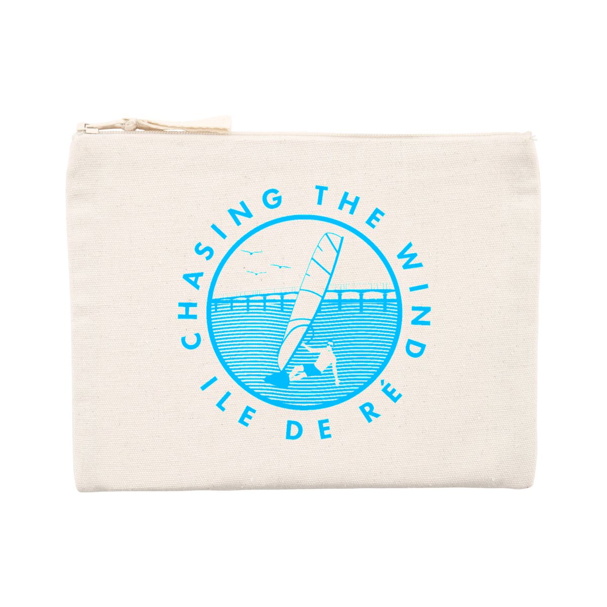 Pochette zippée - Coton recyclé - Chasing the wind planche H