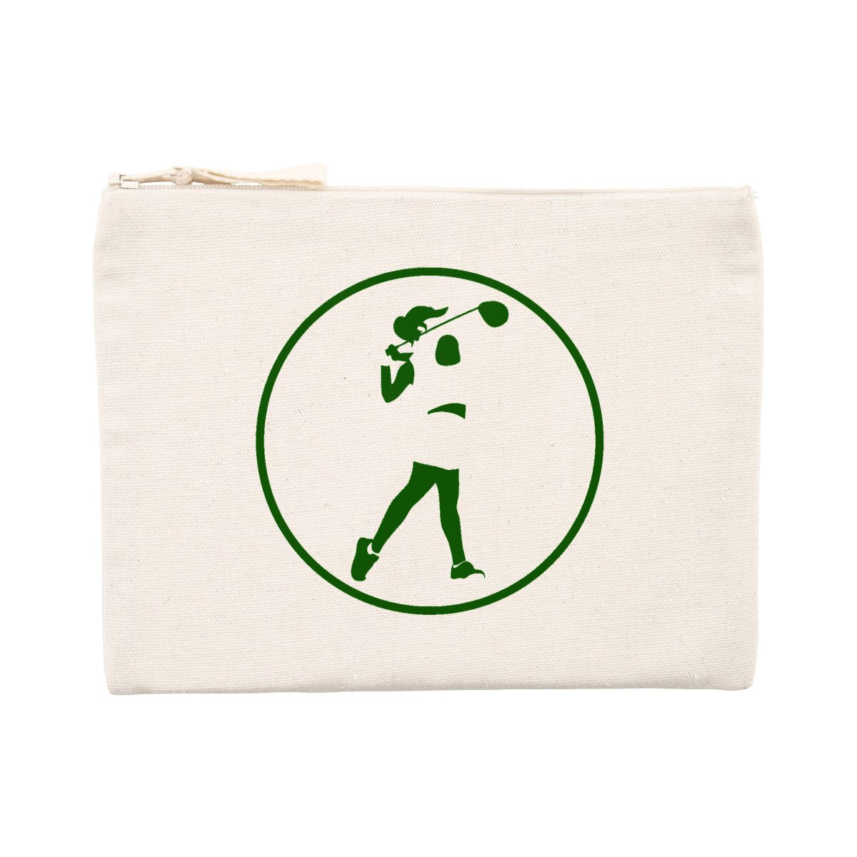 Pochette zippée - Coton recyclé - 21,5 x 16 cm - Golf W