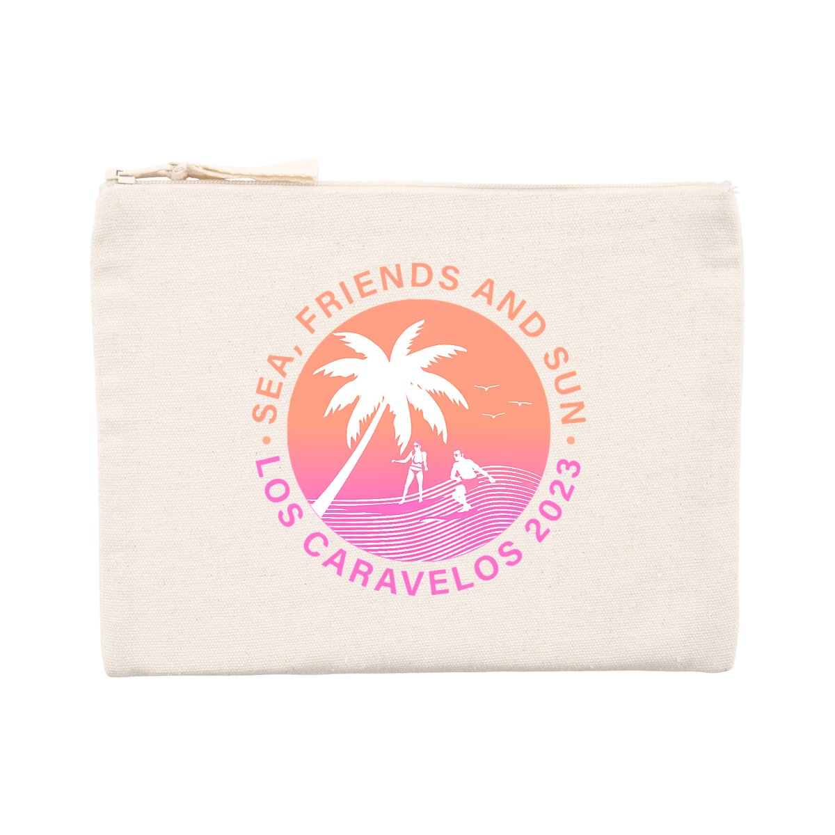 Pochette zippée - Coton recyclé - Los Caravelos 2023