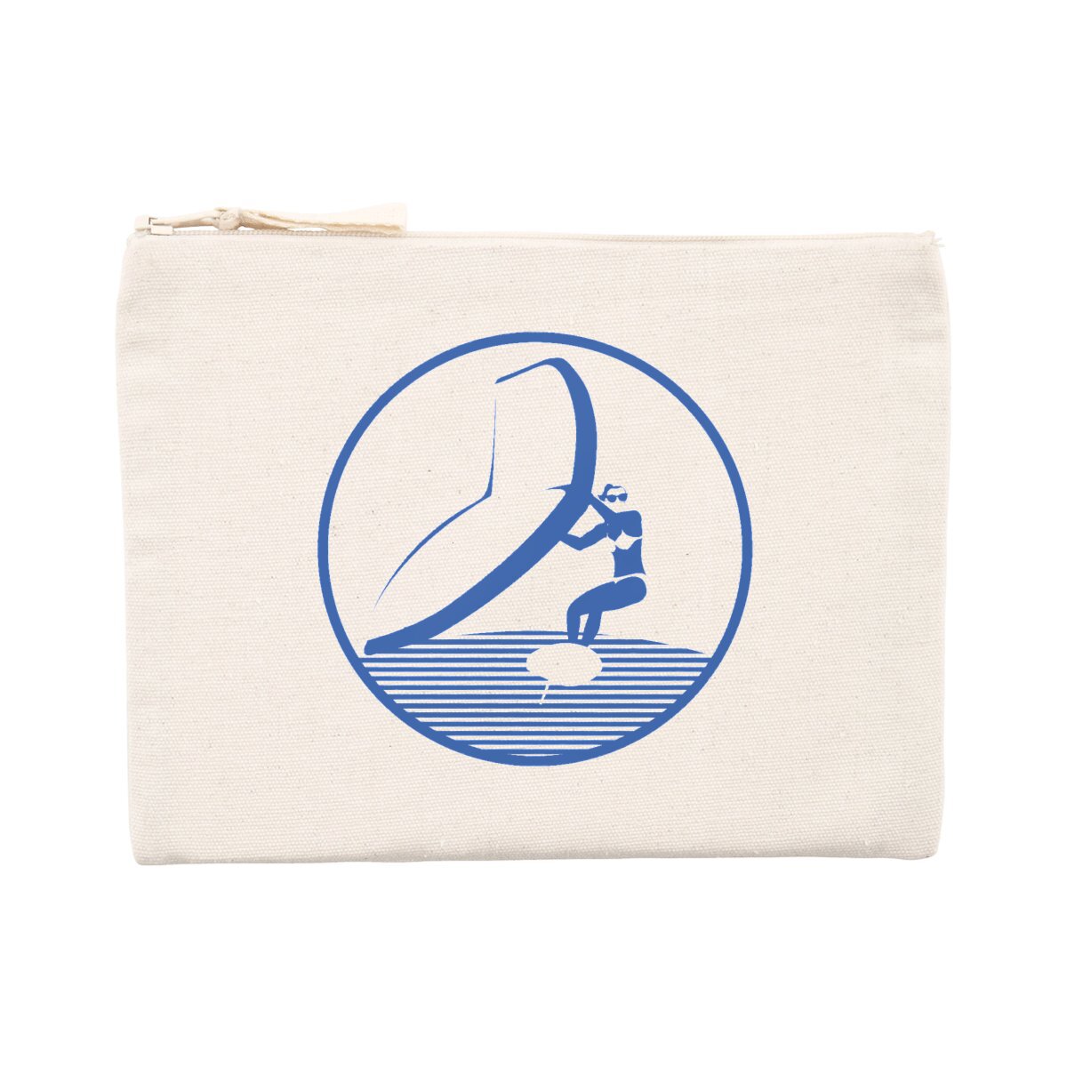 Pochette zippée - Coton recyclé - 21,5 x 16 cm - Wingfoil W