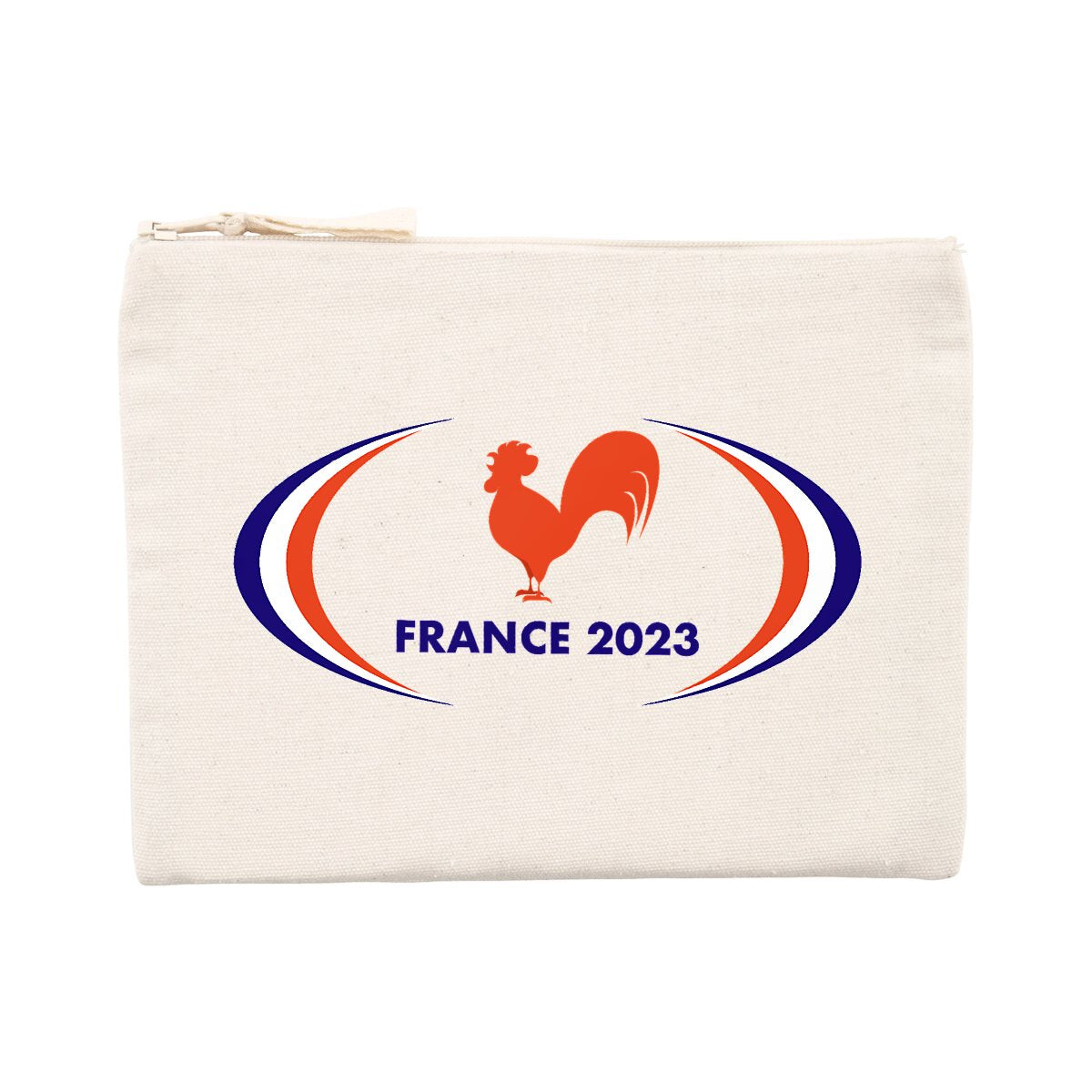 Pochette zippée - Coton recyclé - France 2023
