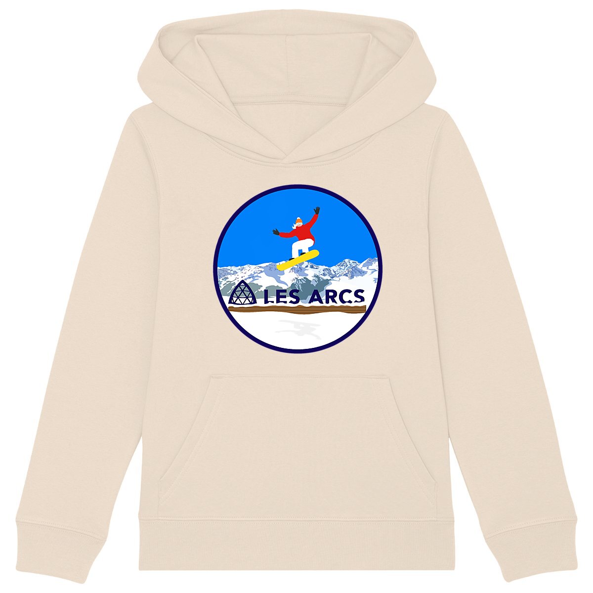 Sweatshirt à capuche Enfant - Fille - Coton BIO - Les Arcs Snow W