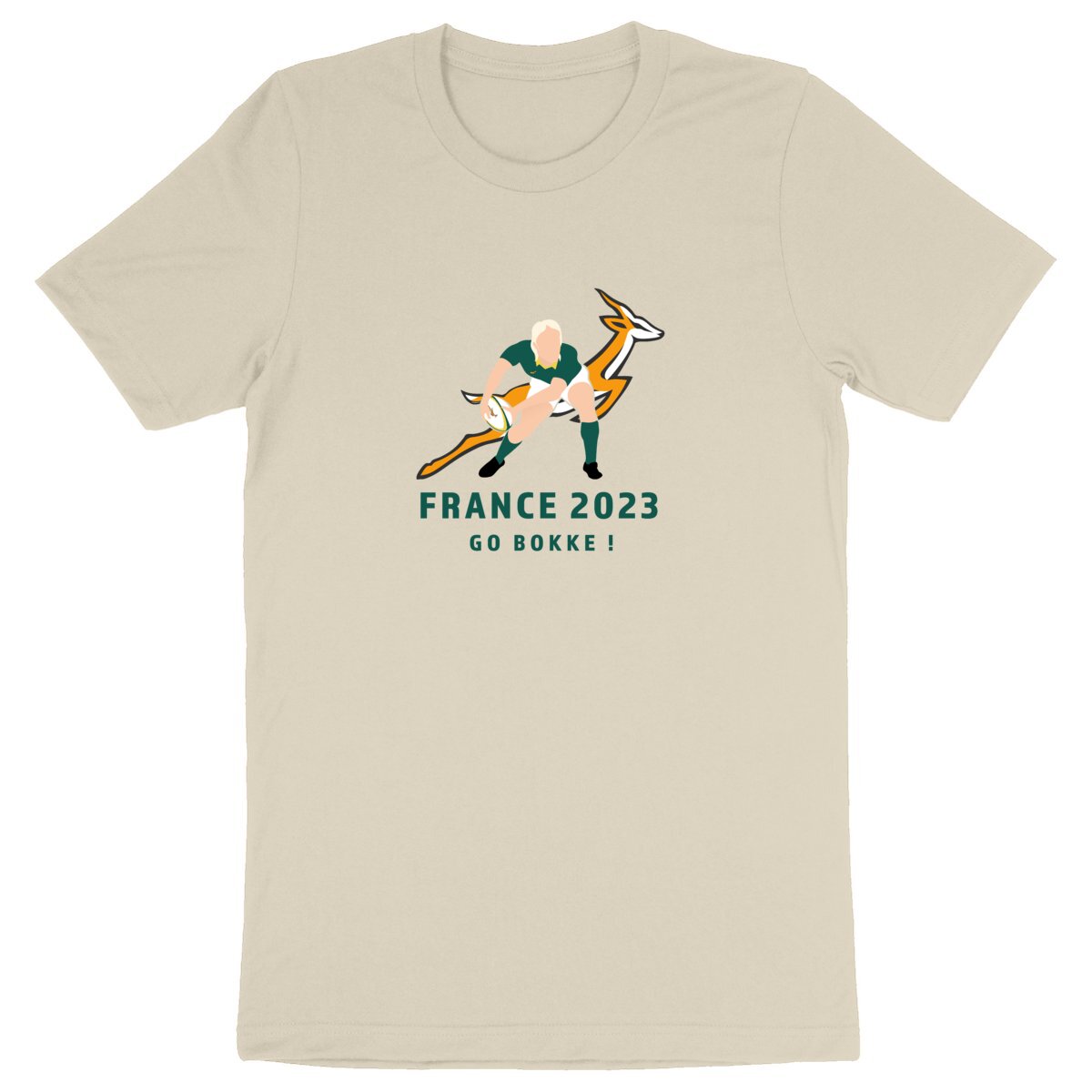 T-shirt Homme - Épais - 100% coton BIO - Springboks