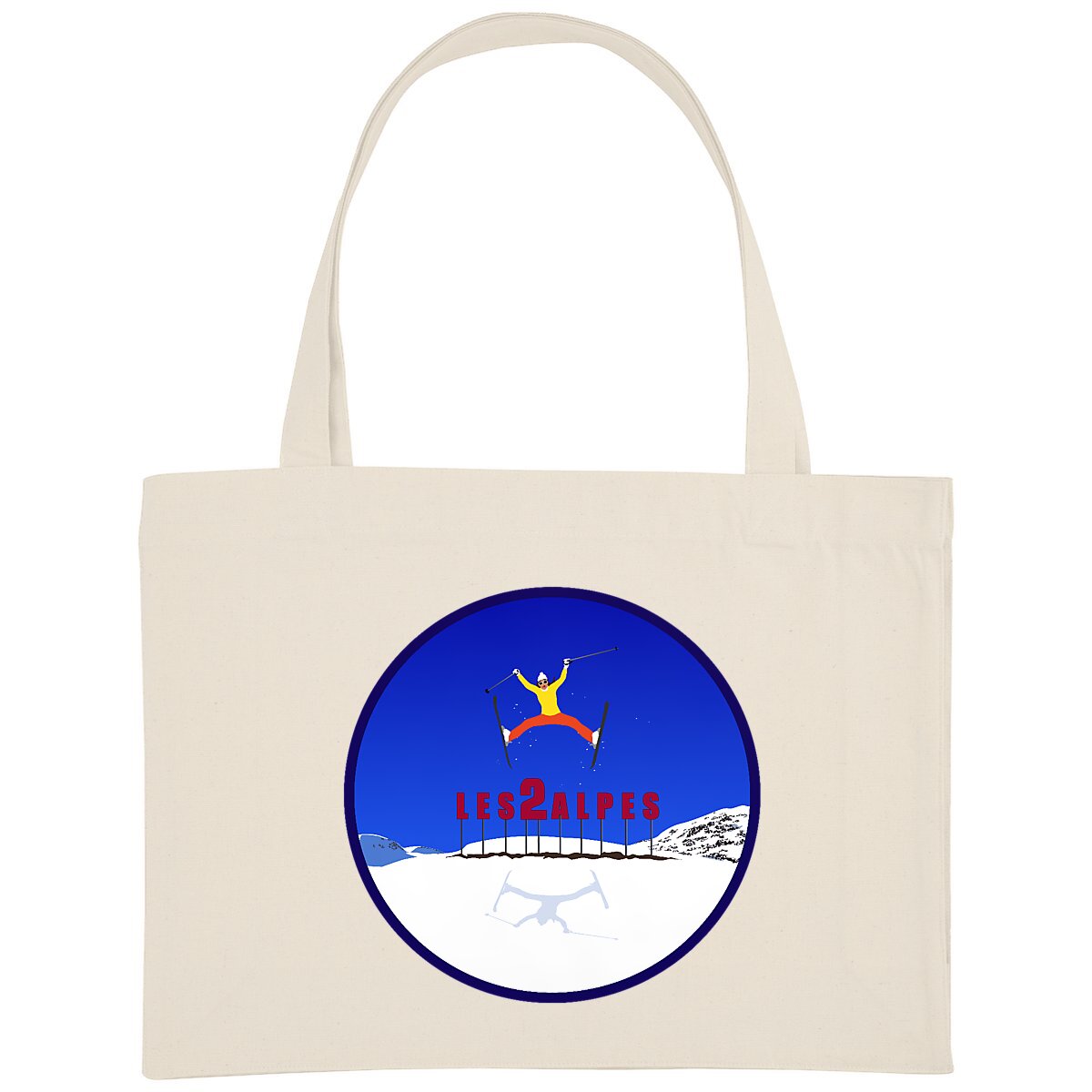 Shopping bag - Épais - Coton recyclé - Les 2 Alpes Ski W
