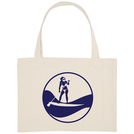 Grand Shopping bag - Épais - Coton recyclé - 49 x 37 cm - Stand up paddle W