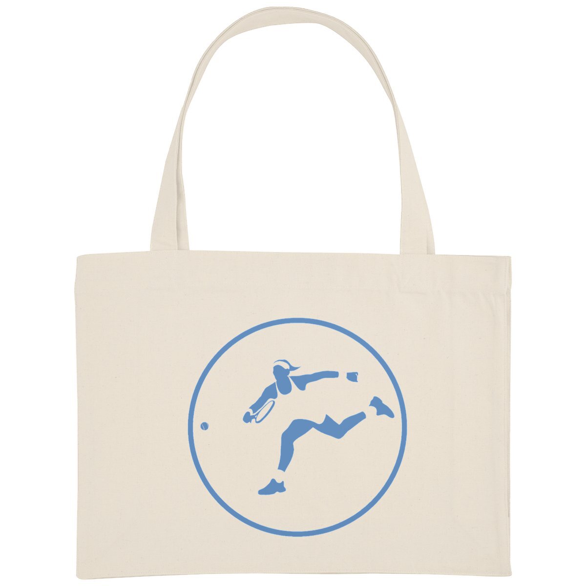 Grand Shopping bag - Épais - Coton recyclé - 49 x 37 cm - Tennis W