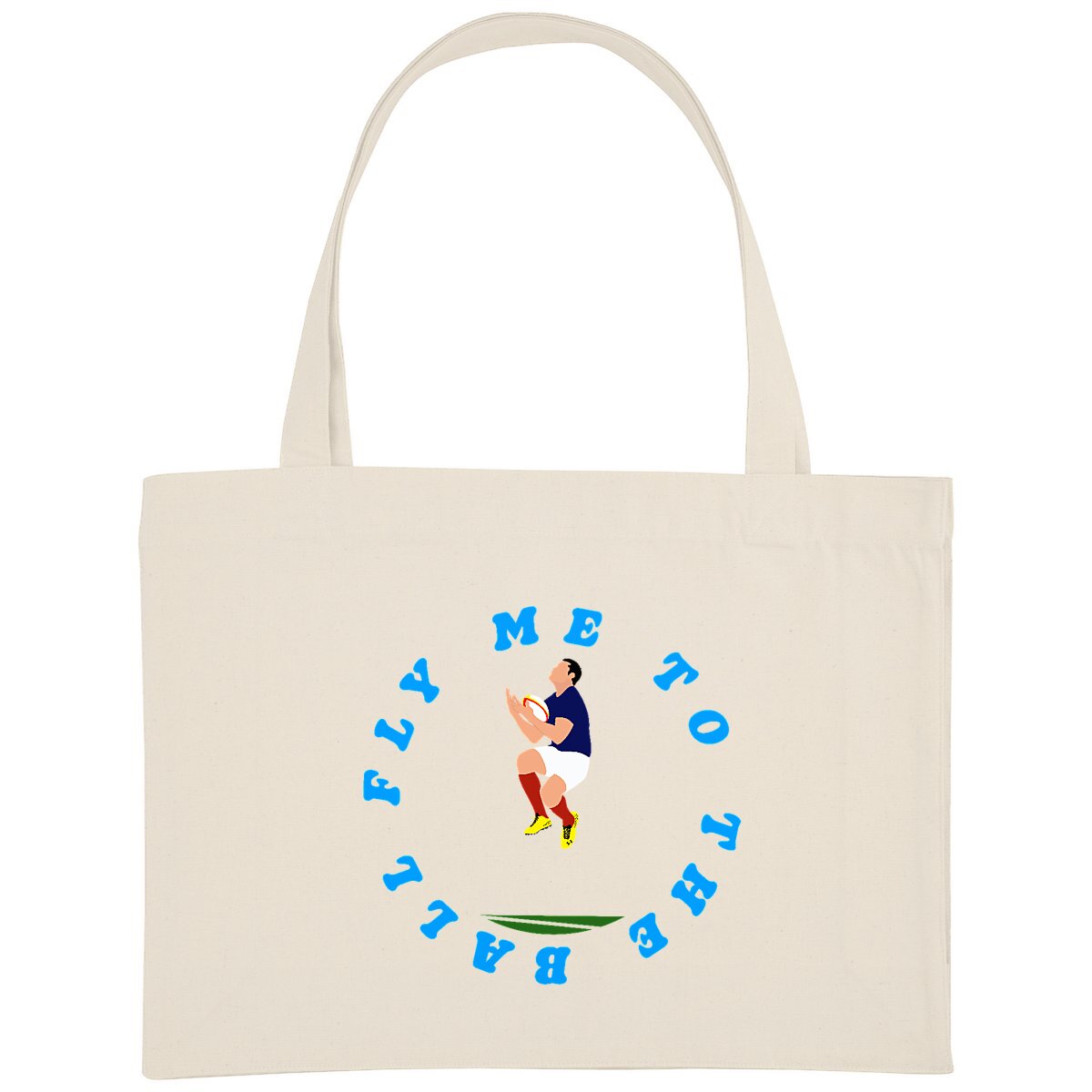 Grand Shopping bag - Épais - Coton recyclé - 49 x 37 cm - Fly me to the ball