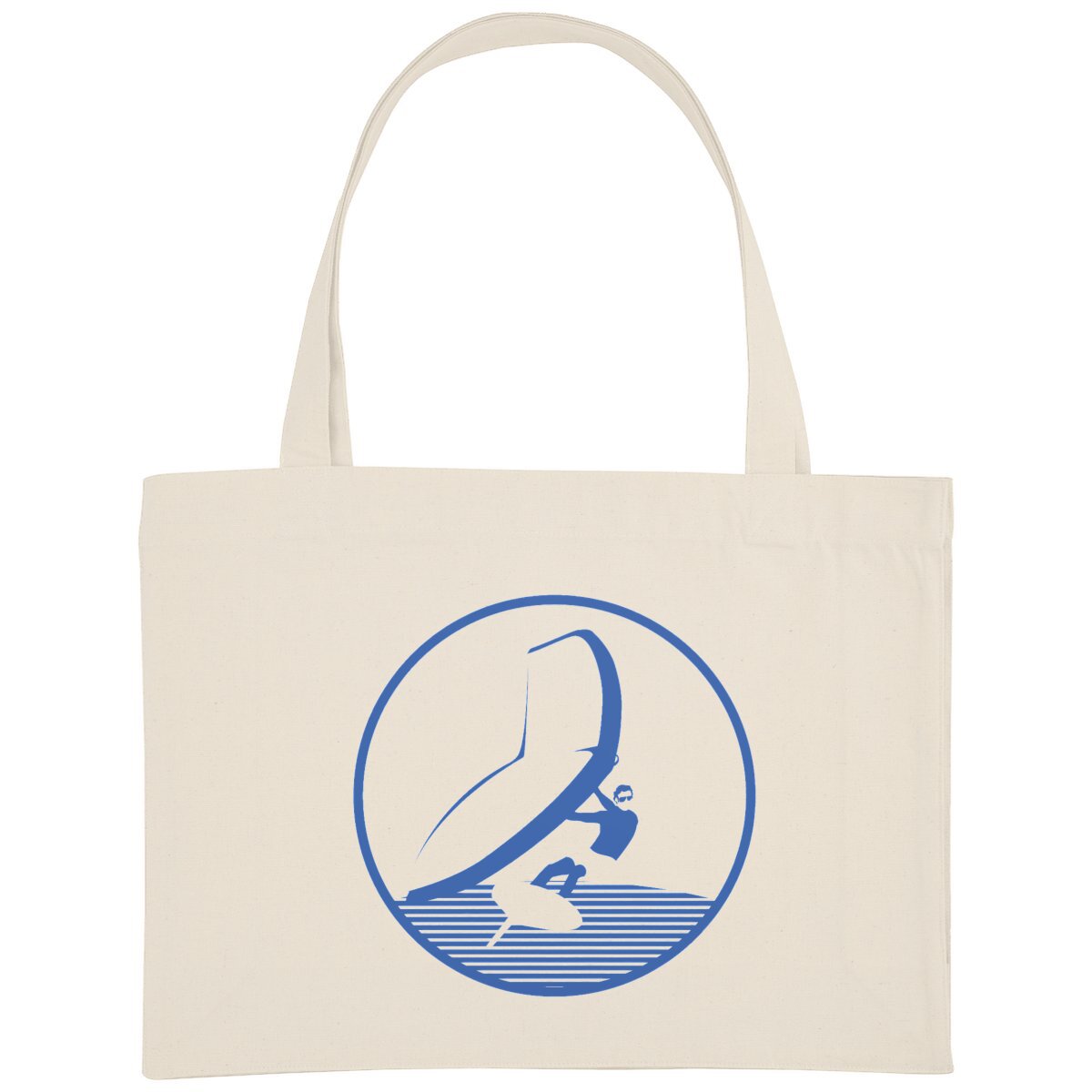 Grand Shopping bag - Épais - Coton recyclé - 49 x 37 cm - Wing foil H