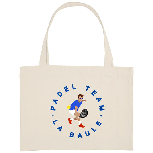 Grand Shopping bag - Épais - Coton recyclé - 49 x 37 cm - Padel Team La Baule