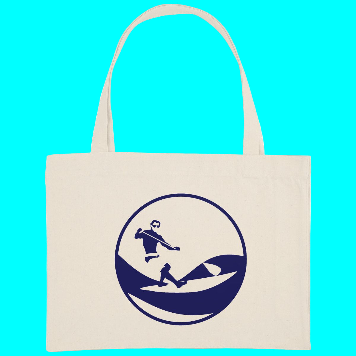 Grand Shopping bag - Épais - Coton recyclé - 49 x 37 cm - Stand up paddle H