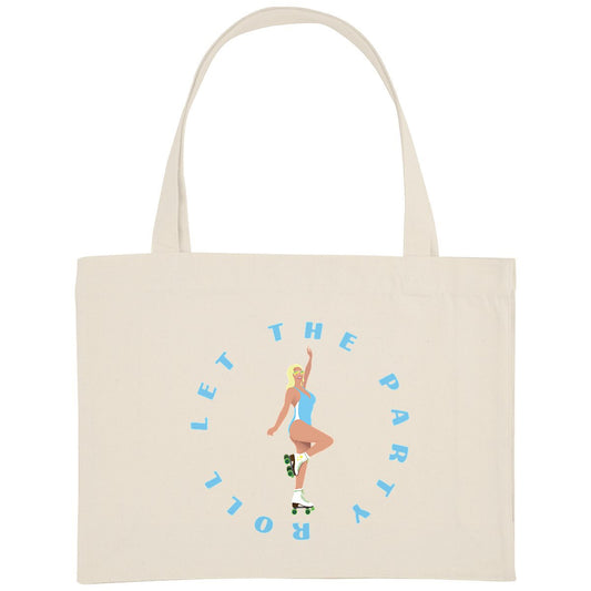 Grand Shopping bag - Épais - Coton recyclé - 49 x 37 cm - Let the party roll