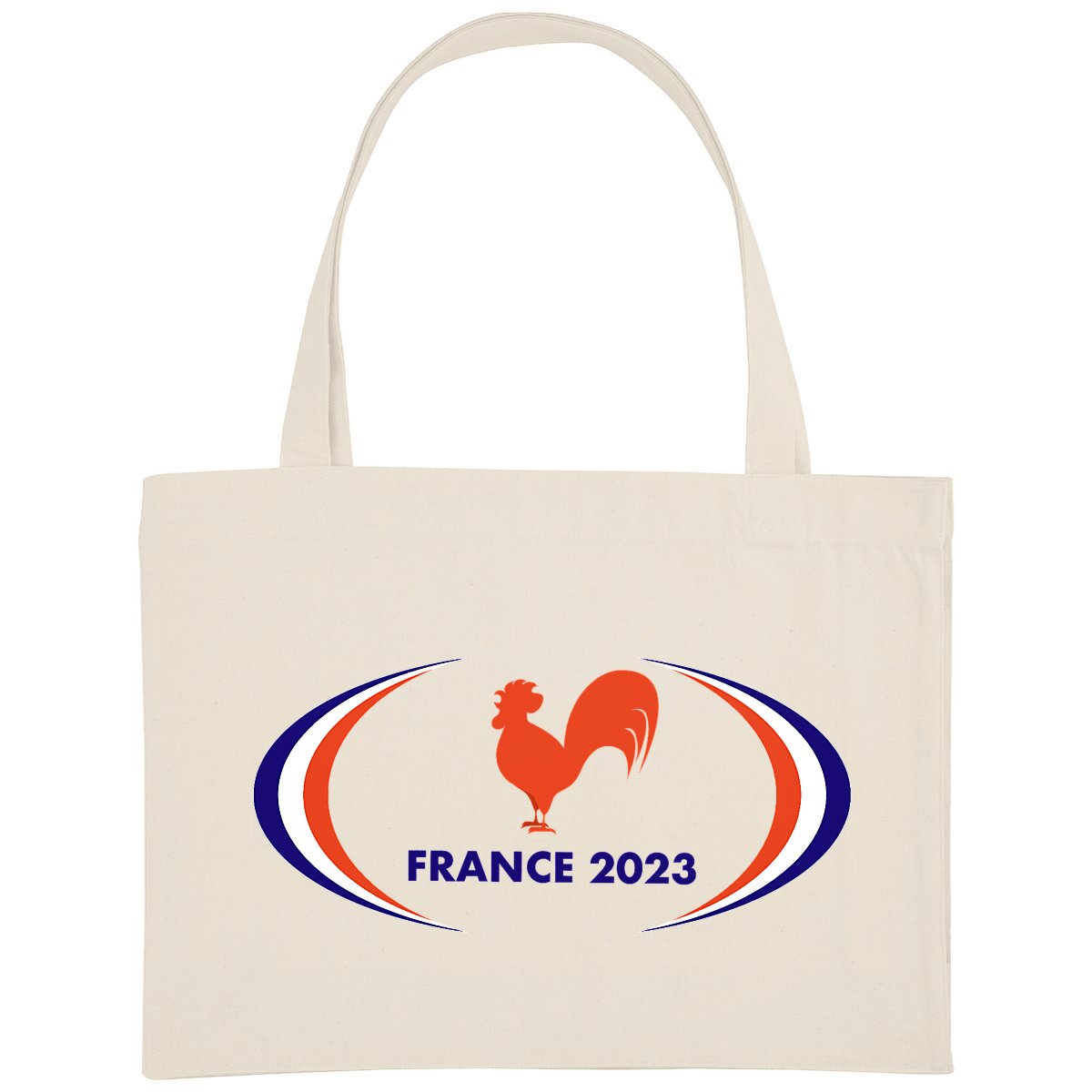 Grand shopping bag - Grand Shopping bag - Épais - Coton recyclé - 49 x 37 cm - France 2023