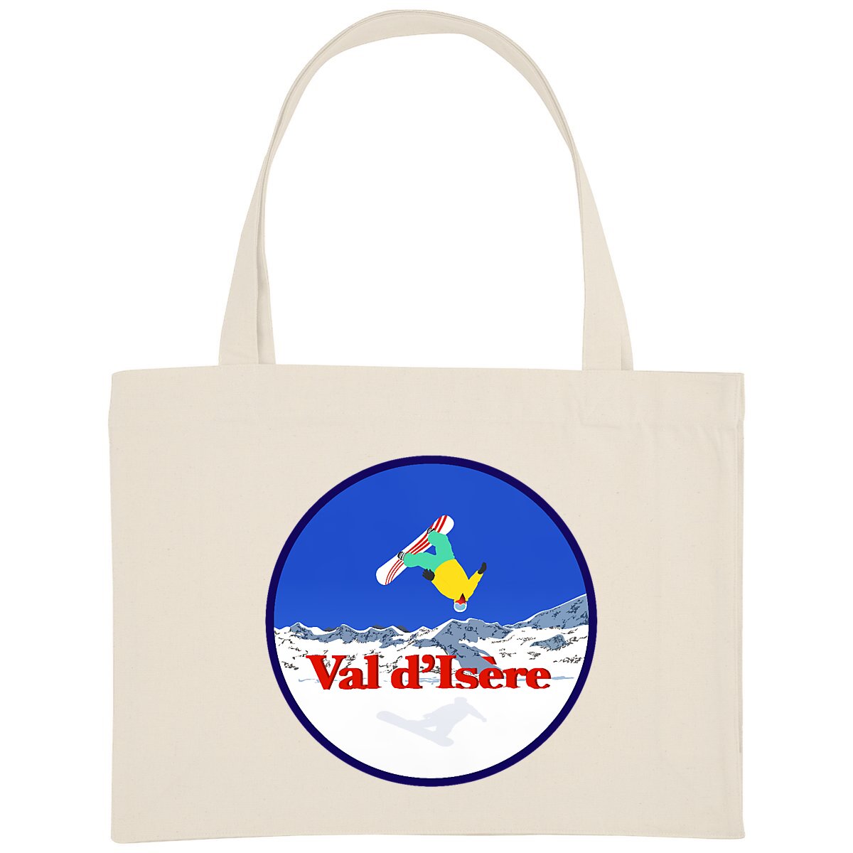 Shopping bag - Épais - Coton recyclé - Val d'Isère Snow H