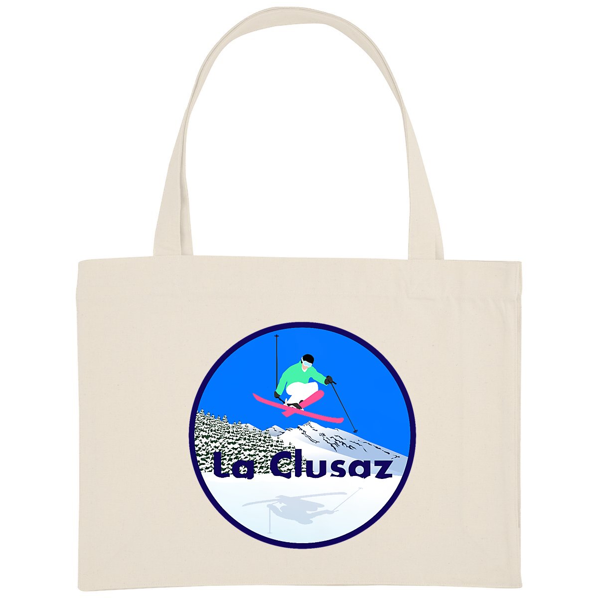 Shopping bag - Épais - Coton recyclé - La Clusaz Ski H