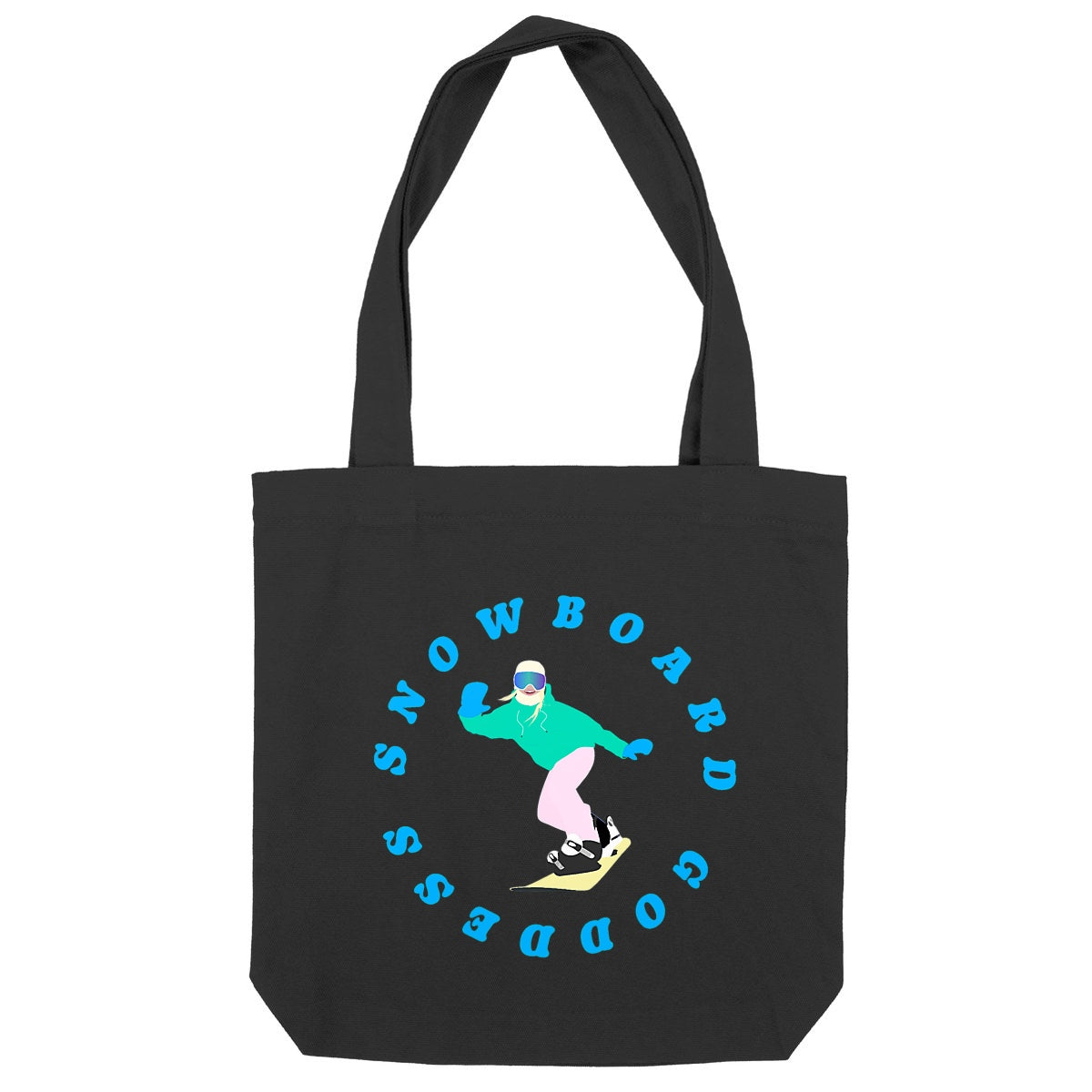 Tote bag - Épais - Coton recyclé - Snowboard goddess
