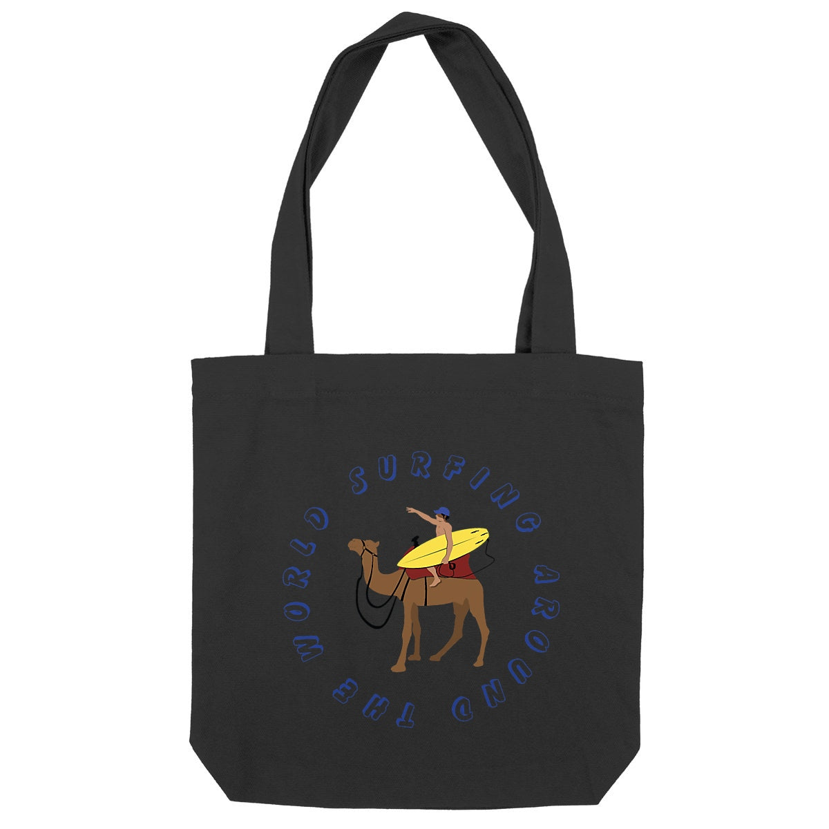 Tote bag - Épais - Coton recyclé - Surfing around the world