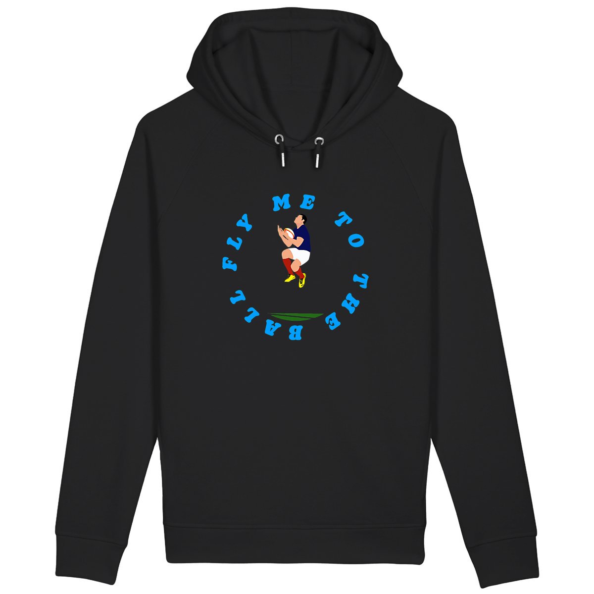 Sweatshirt à capuche Homme - Poches latérales - Coton BIO - Fly me to the moon