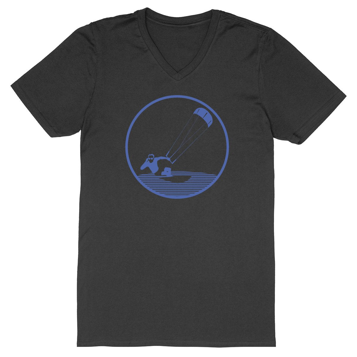 T-shirt Homme - Col V - 100% Coton Bio - Kitesurf H