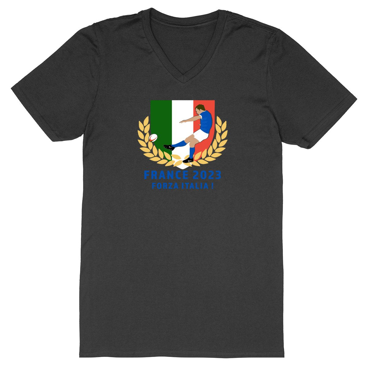 T-shirt Homme - Col V - 100% coton BIO - Italie