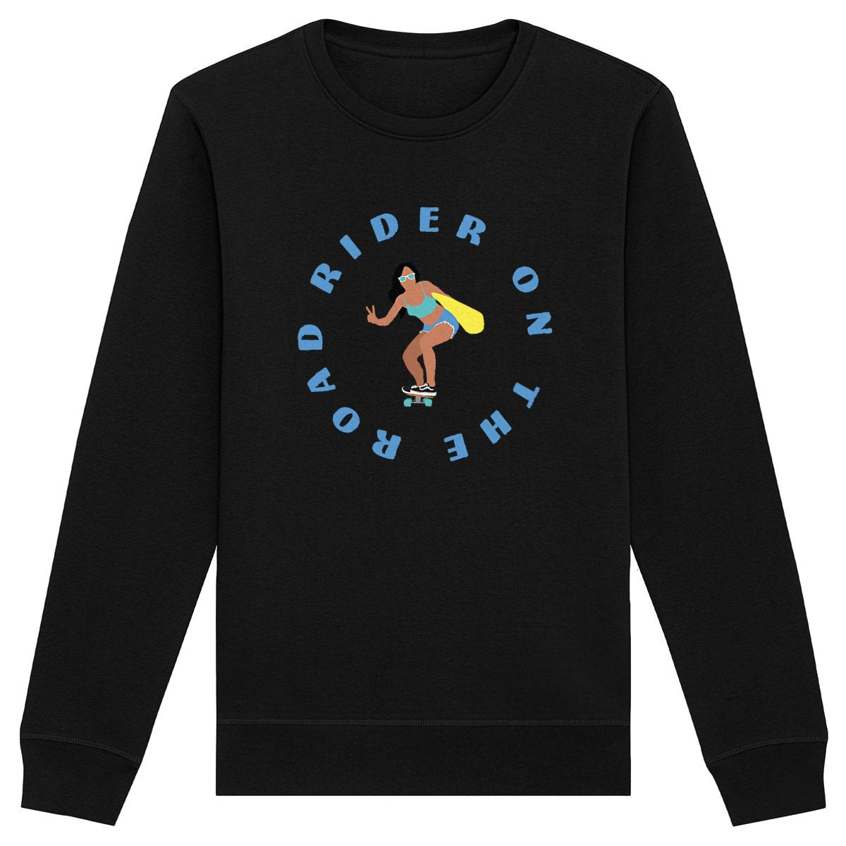 Sweatshirt Femme - Léger - Coton BIO - Rider on the road