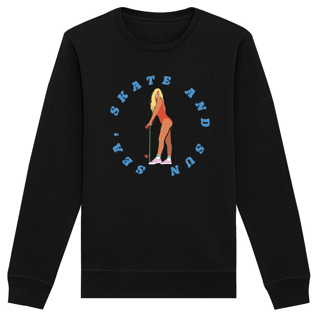 Sweatshirt Femme - Léger - Coton BIO - Sea, Skate and Sun