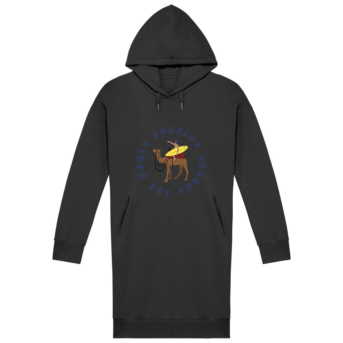 Robe sweatshirt - Coton BIO - Surfing around the world