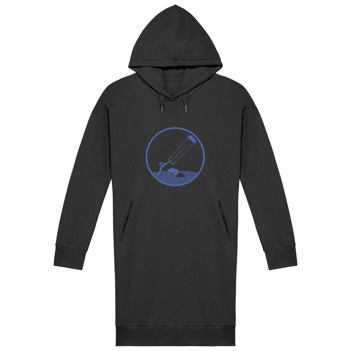 Robe sweatshirt Femme - 100% Coton BIO- Kitesurf W